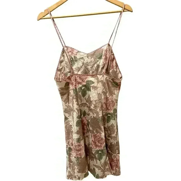 Farr West Vintage Floral Unique Slip Night Dress Size Large Luxurious Coquette - Picture 2 of 8